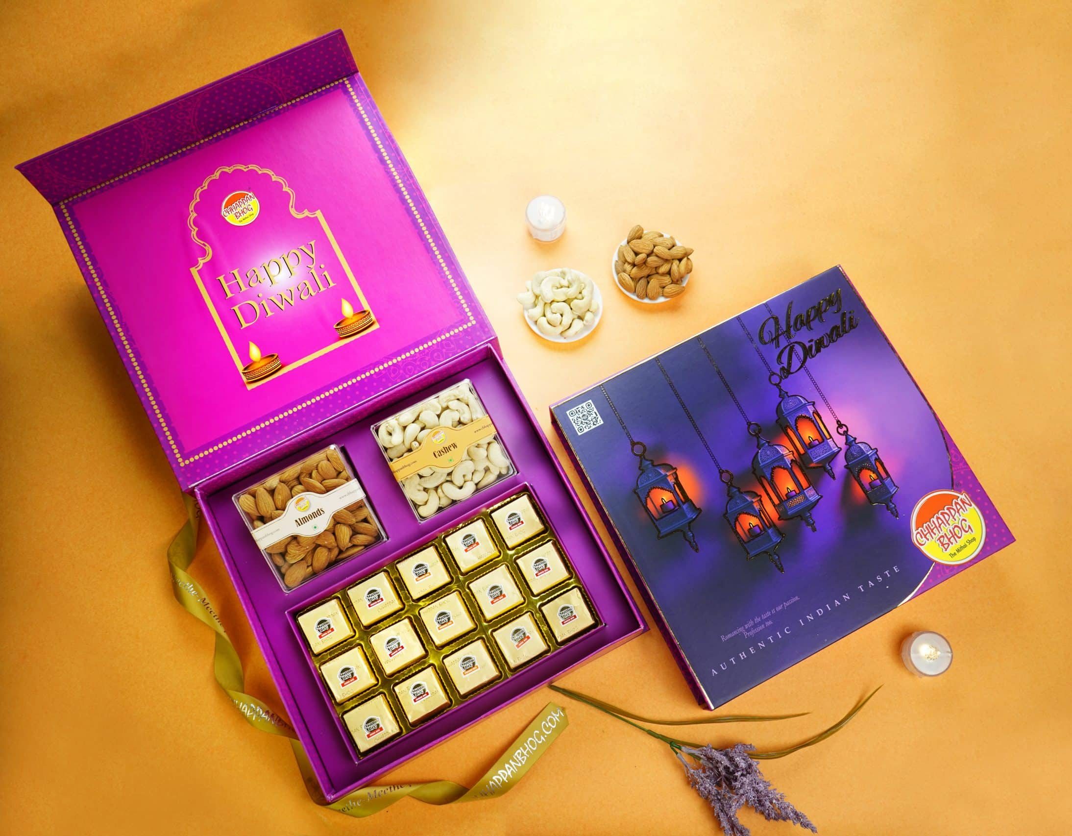 Happy Diwali Purple Box